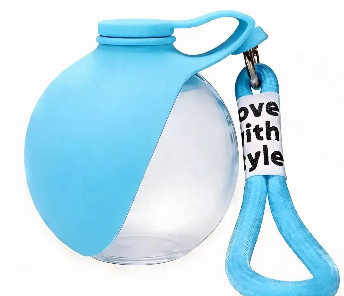 2 in 1 Portable Dog Water Bottle with Foldable Bowl