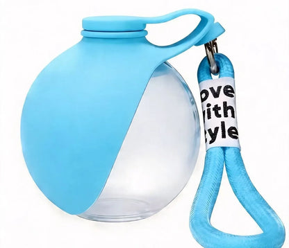 2 in 1 Portable Dog Water Bottle with Foldable Bowl