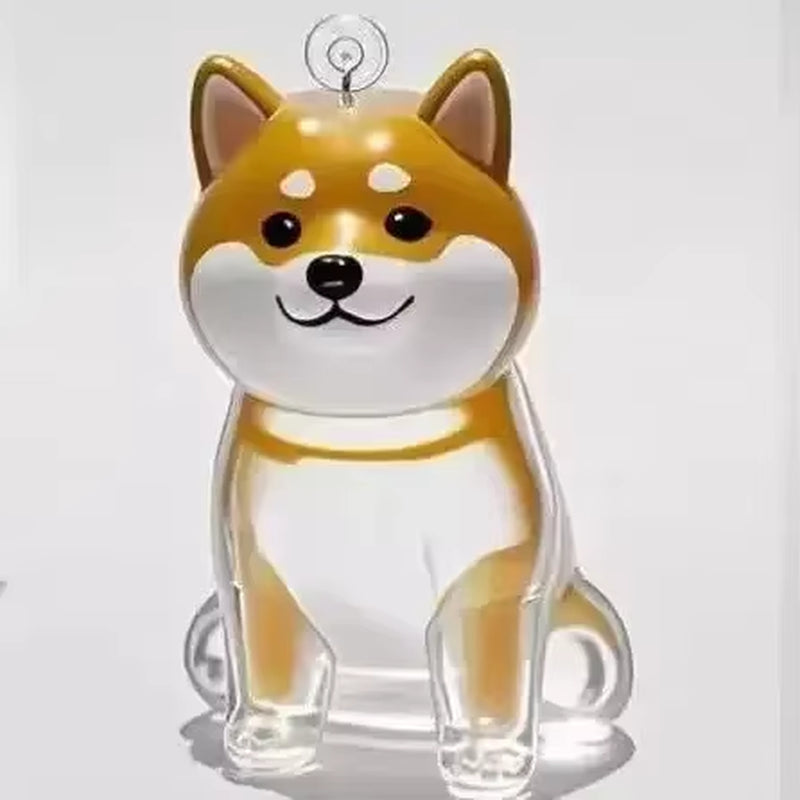 Transparent Dog Hair Storage Container Adorable Pet Keepsake Capsule Pendant with Key Ring for Pet Lovers DIY Memorial Keychain